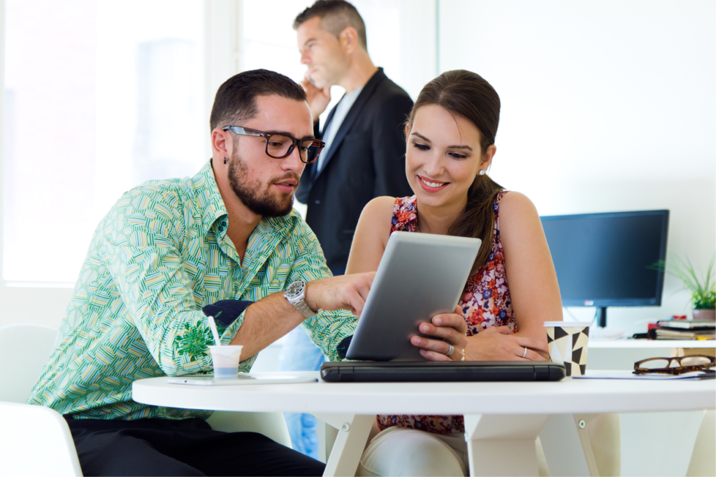 Equipo de trabajo de marketing